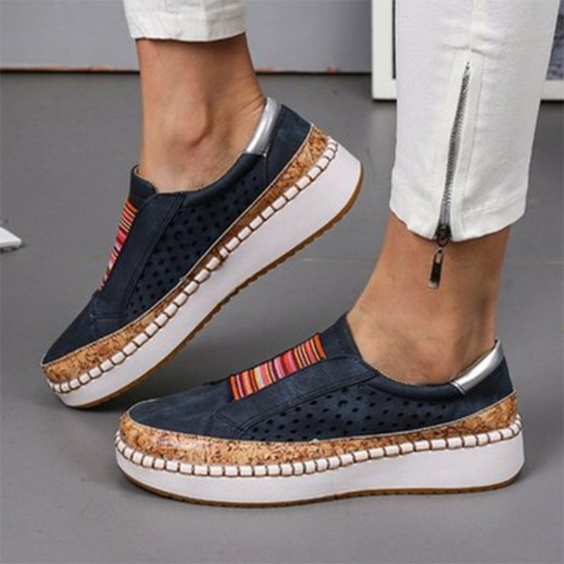 Carolyn - Chic Boho Slip-On Sneakers-15543781884277-Mirella Fiore