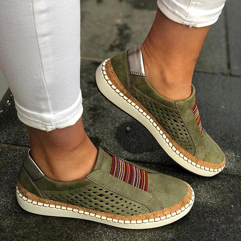 Carolyn - Chic Boho Slip-On Sneakers-15543781884277-Mirella Fiore