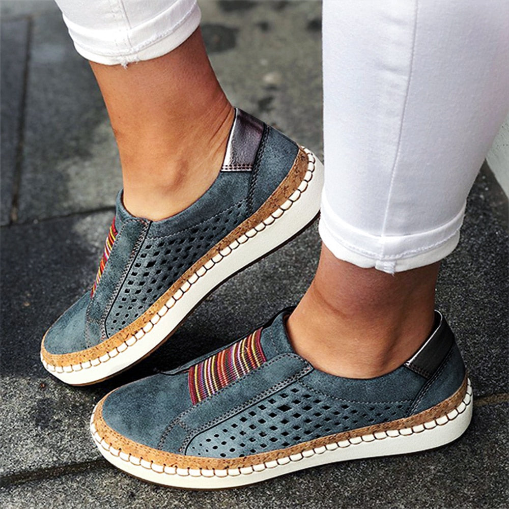 Carolyn - Chic Boho Slip-On Sneakers-15543781884277-Mirella Fiore