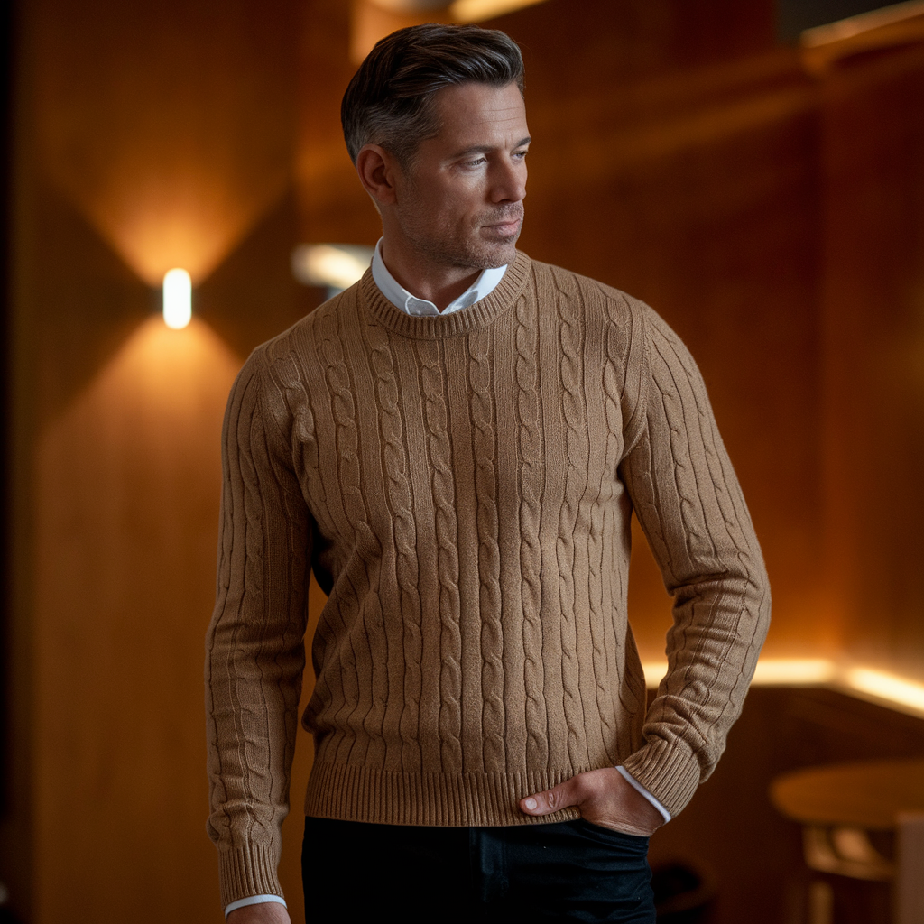 Carter - Cashmere Cable Knit Sweater-15553986691445-Nancy & Mae Savannah