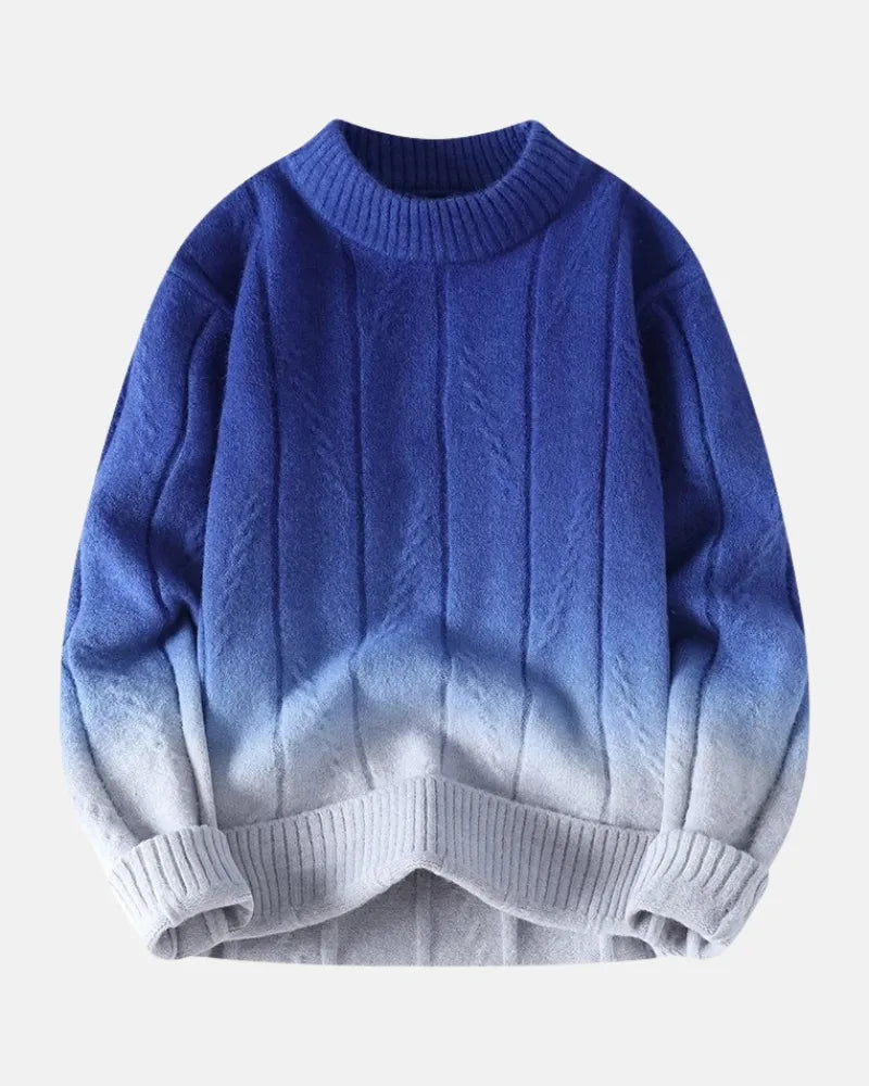 Cascade Ombré Crewneck-15553365148021-Mirella Fiore