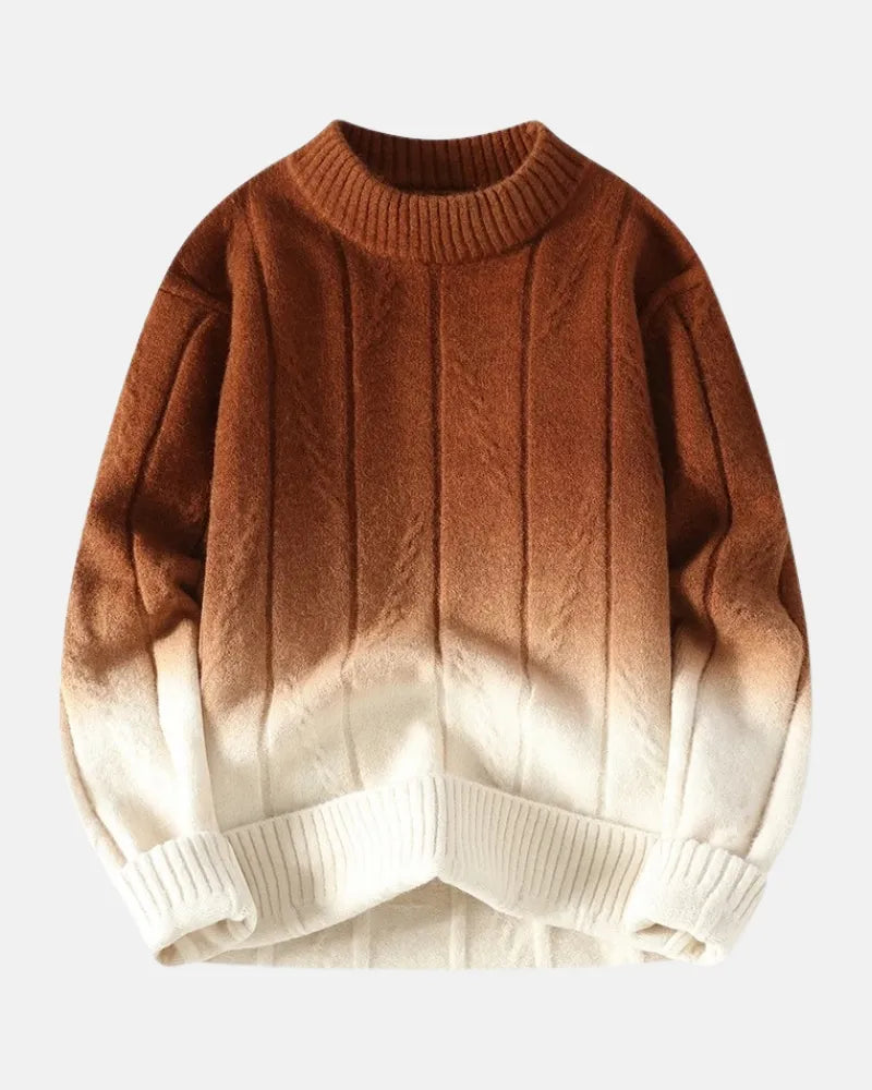Cascade Ombré Crewneck-15553365148021-Mirella Fiore