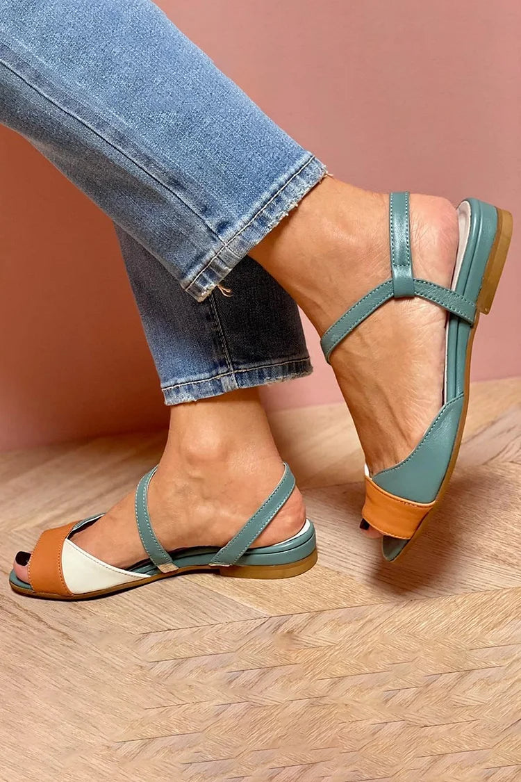 Casey - Color Block Sandals-15551041634677-Mirella Fiore