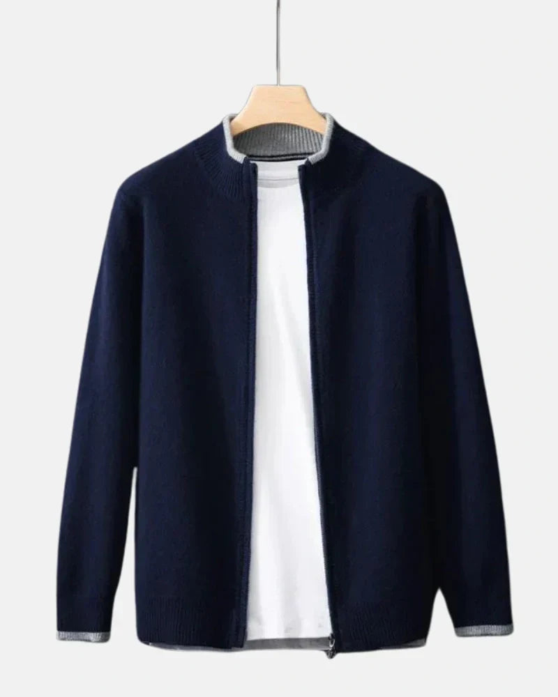 Cashmere Zip Jacket-15553976435061-Nancy & Mae Savannah