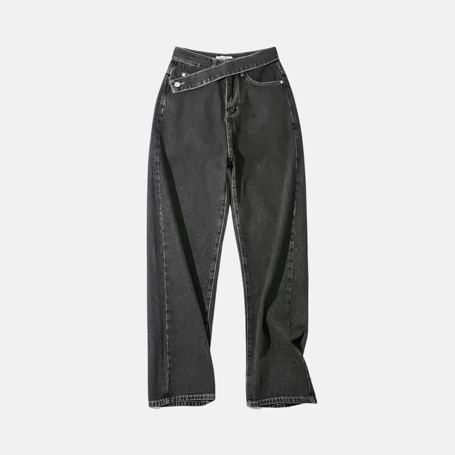Casila – Asymmetrical closure – Straight-leg jeans-15133677453685-Mirella Fiore