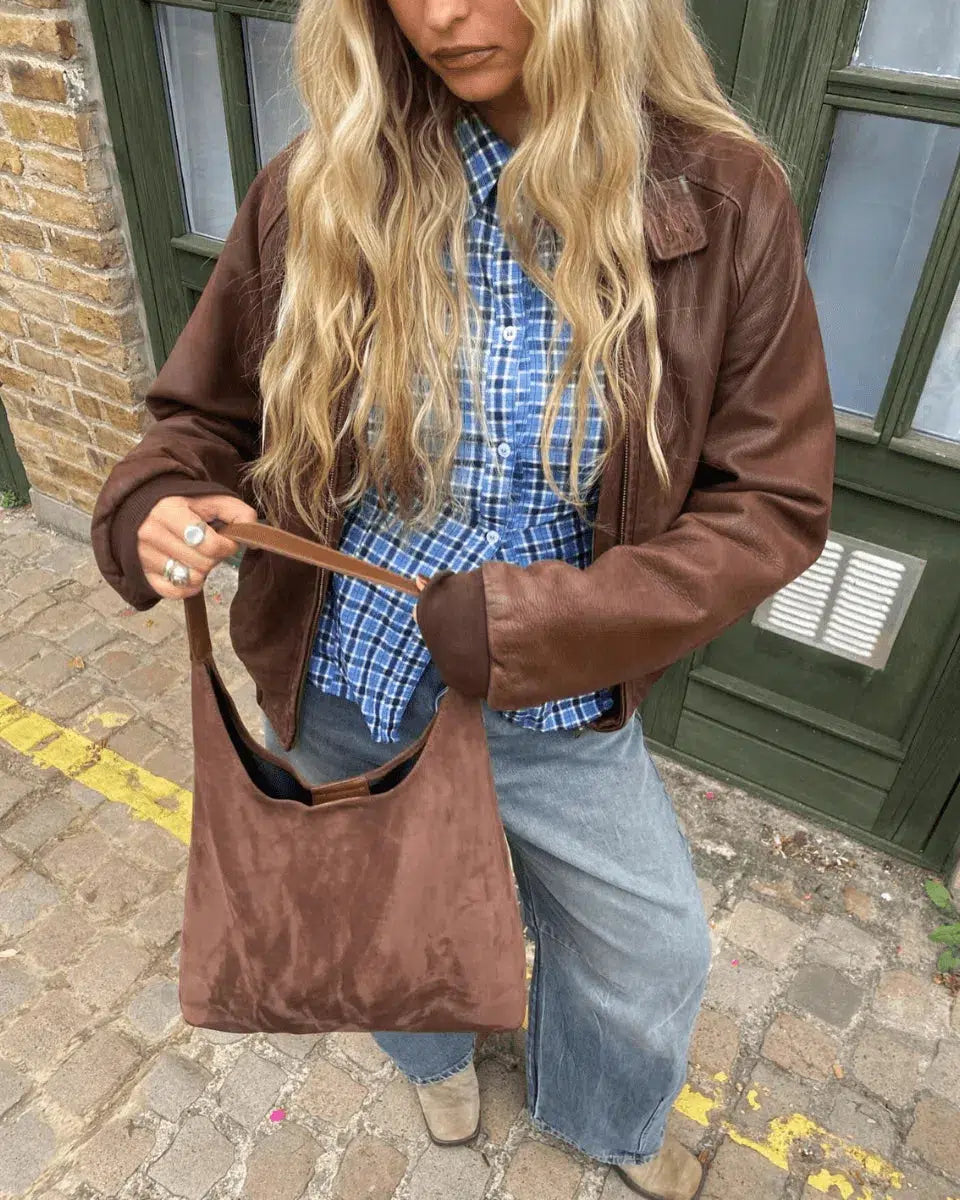 Cassia – Versatile timeless design – Suede bag-15133572071797-Nancy & Mae Savannah