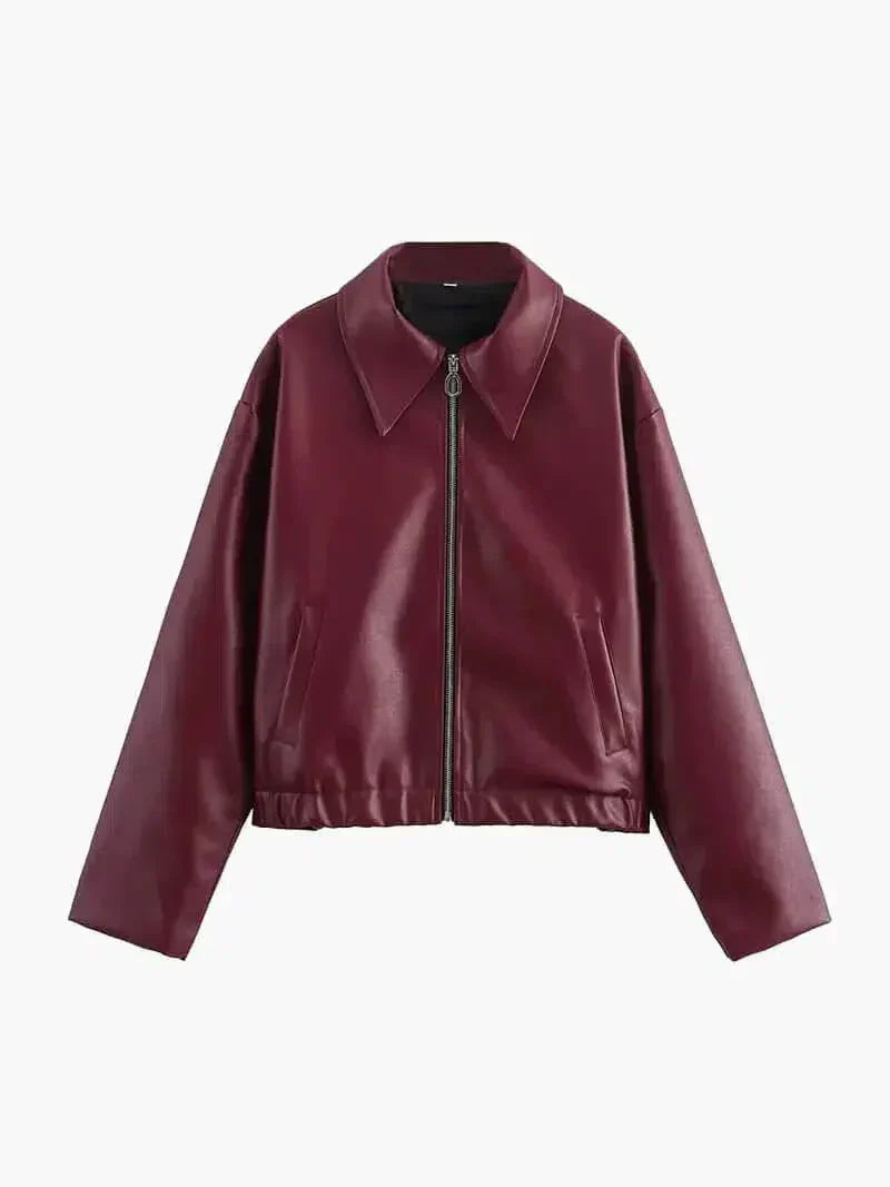 Caterina – Oversized fit – Leather jacket-15133991502197-Mirella Fiore