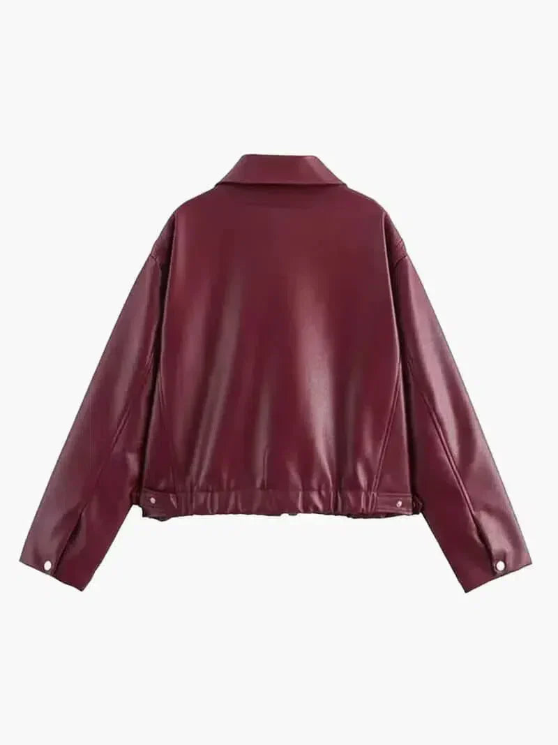 Caterina – Oversized fit – Leather jacket-15133991502197-Mirella Fiore
