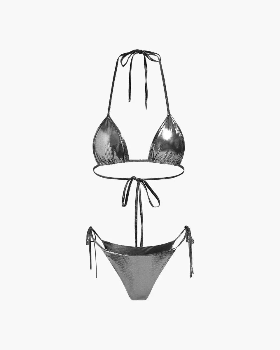 Cazara – Bold design – Reflective bikini set-15133915316597-Mirella Fiore