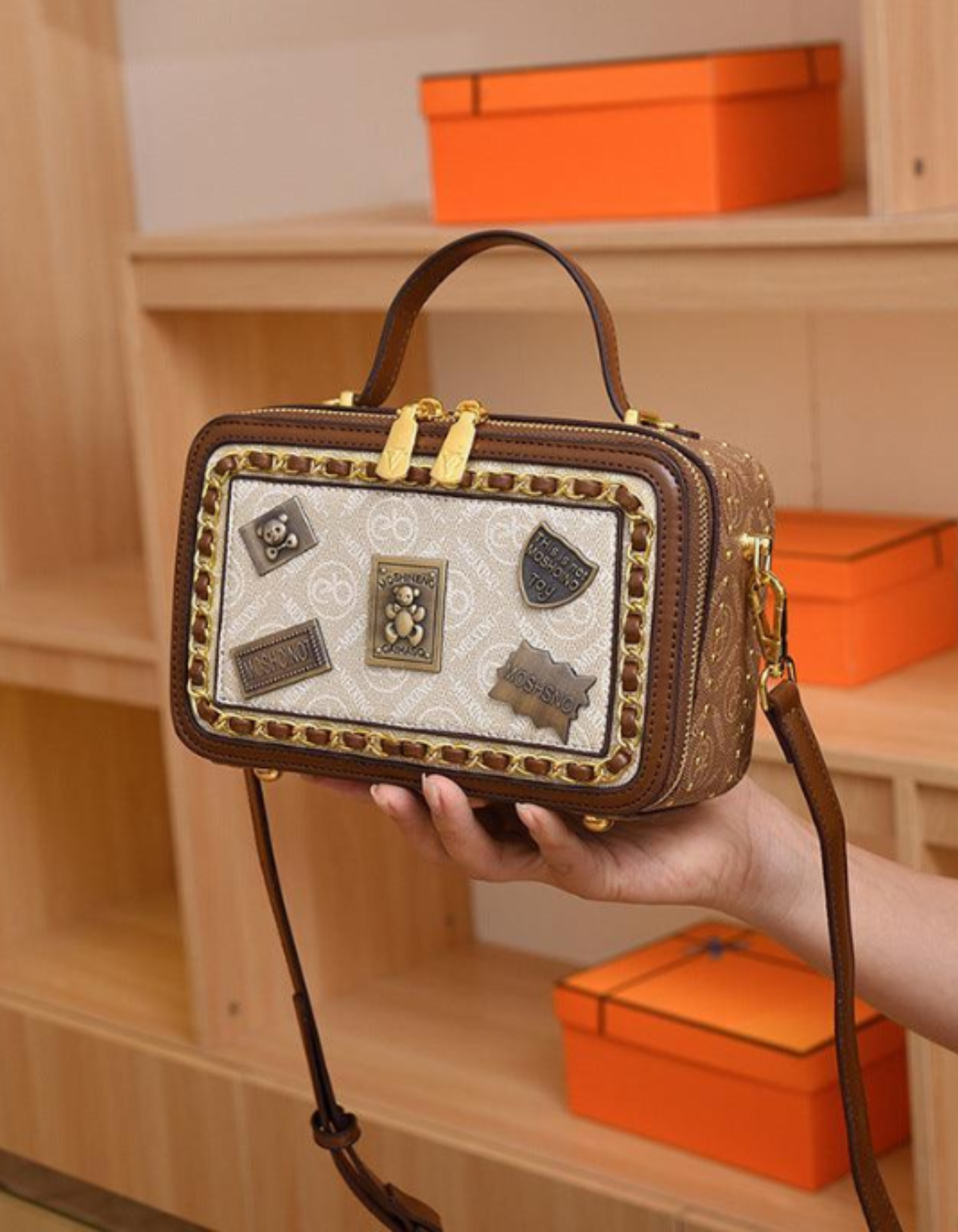 Celestia – Vintage patchwork charm – Crossbody handbag-15209173614965-Mirella Fiore