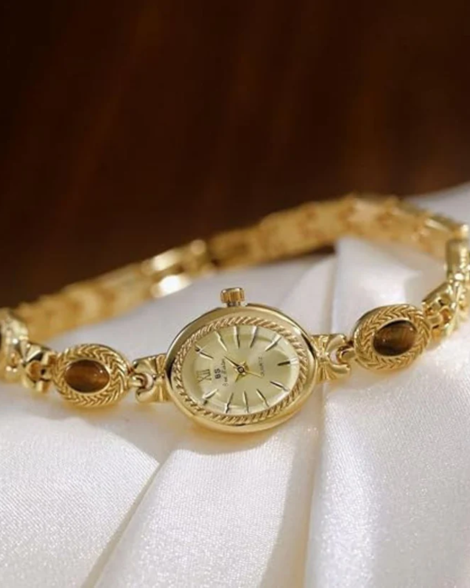 Celestina – Vintage elegance – Oval dial watch-15233937408373-Nancy & Mae Savannah