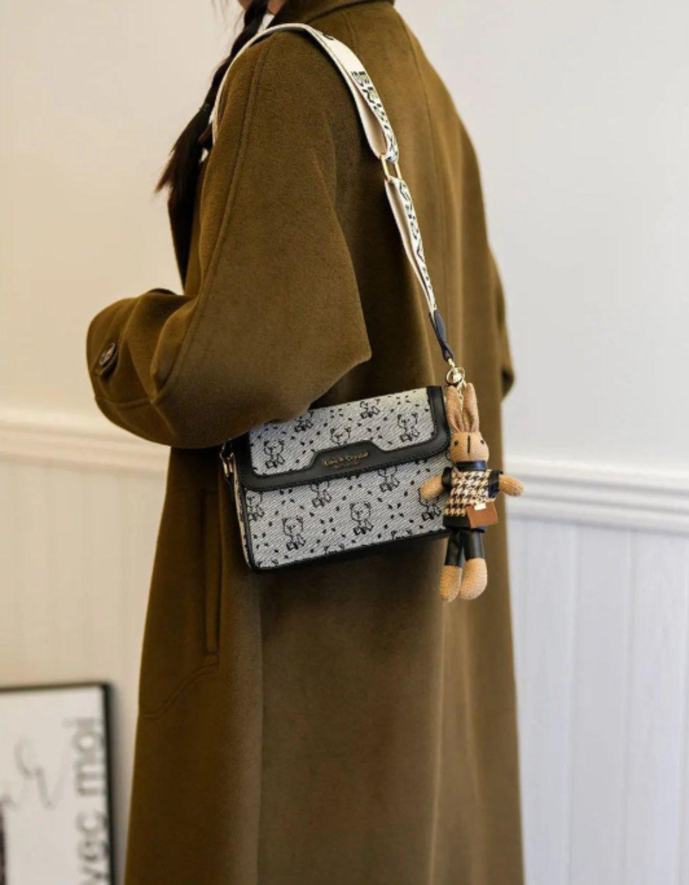 Celinea – Embellished bunny charm – Crossbody bag-15209173647733-Mirella Fiore