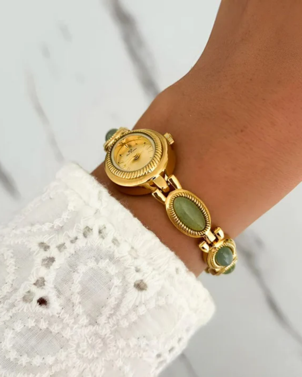 Cettina – Green stone accents – Vintage watch-15233937473909-Mirella Fiore