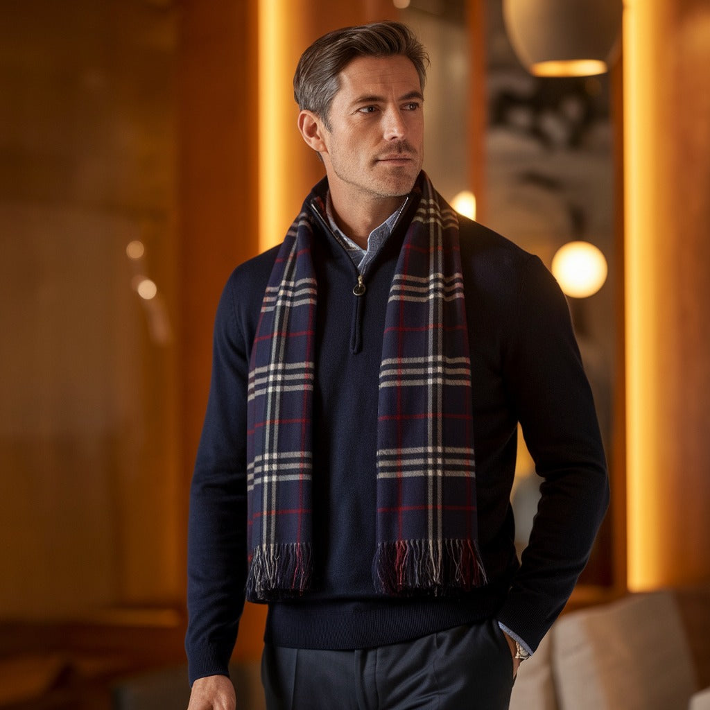 Check Cashmere Scarf-15553986265461-Nancy & Mae Savannah