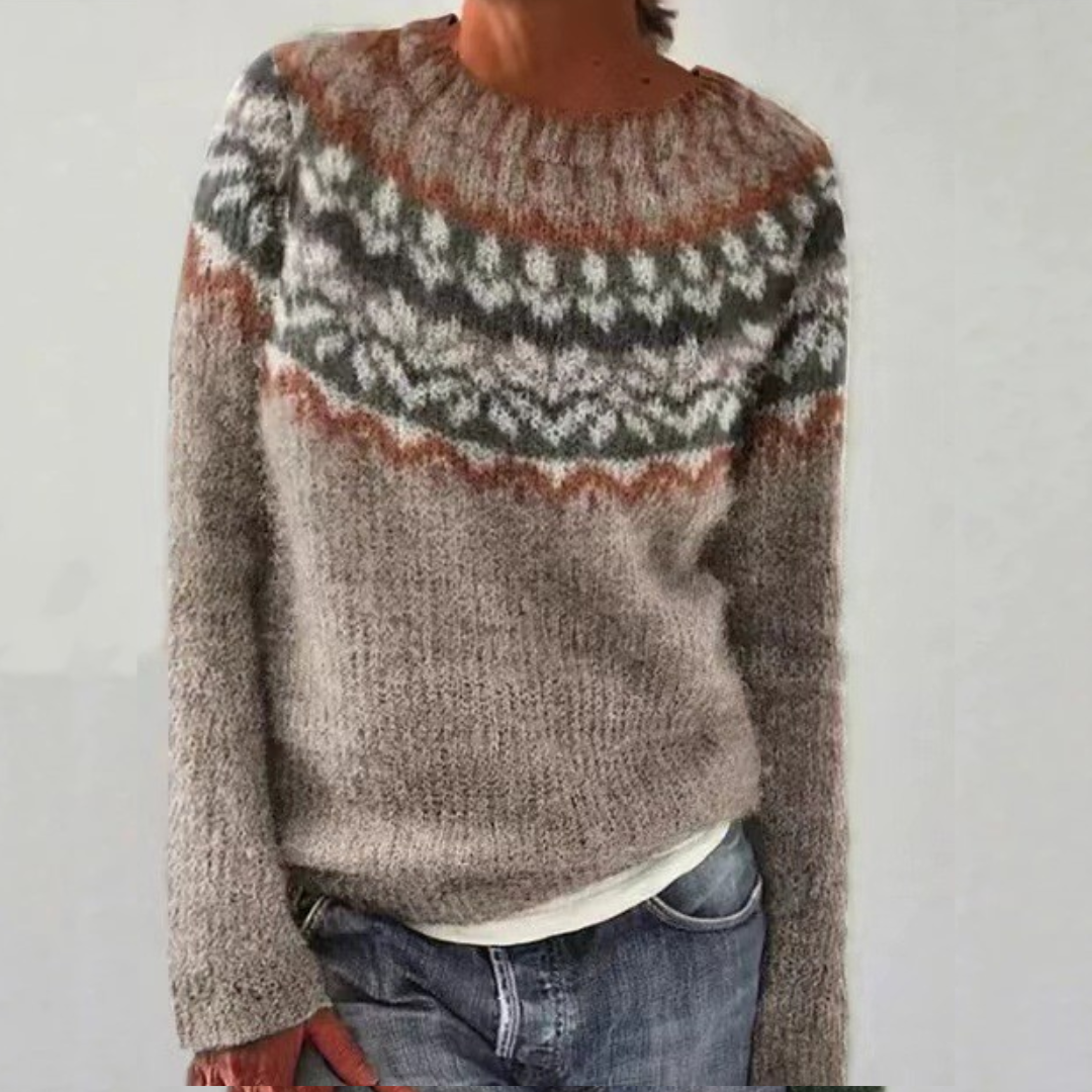 Chloe - Cozy Retro Sweater-15542163669365-Mirella Fiore