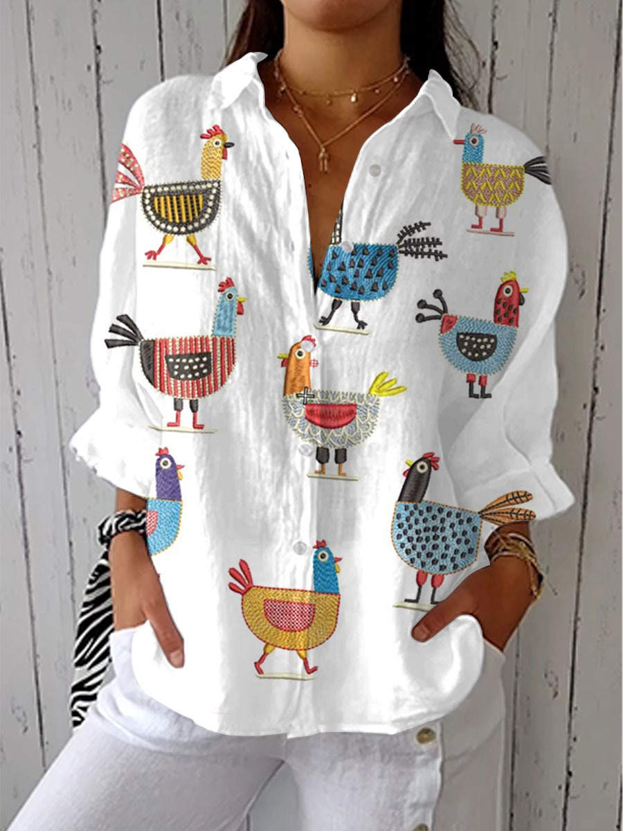 Christina - Playful Hen Blouse-15542180053365-Nancy & Mae Savannah