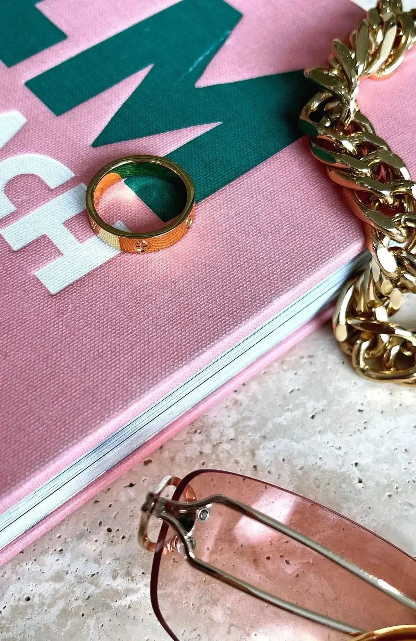 Clairette – Chunky design – Gold-plated ring-15227807236469-Nancy & Mae Savannah