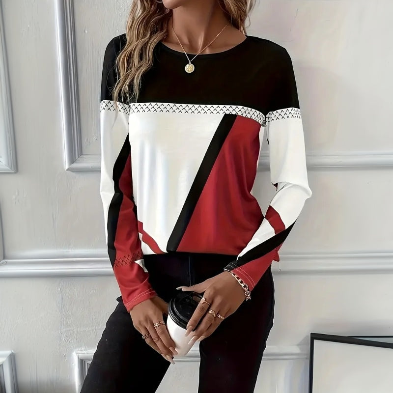 Clara – Stylish Long Sleeve Shirt-15552322535797-Mirella Fiore