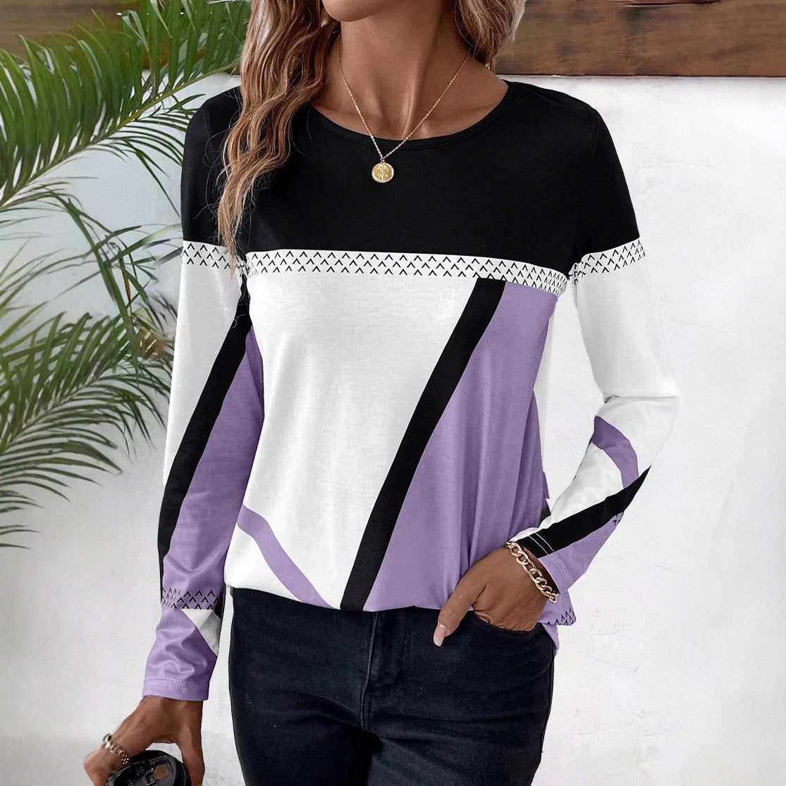 Clara – Stylish Long Sleeve Shirt-15552322535797-Mirella Fiore