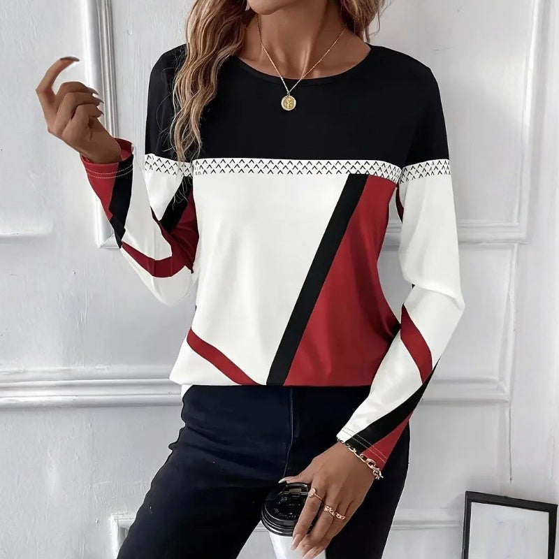 Clara – Stylish Long Sleeve Shirt-15552322535797-Nancy & Mae Savannah