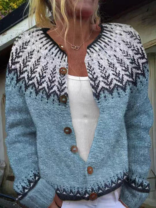 Clara - Vintage Icelandic Cardigan-15531112530293-Mirella Fiore
