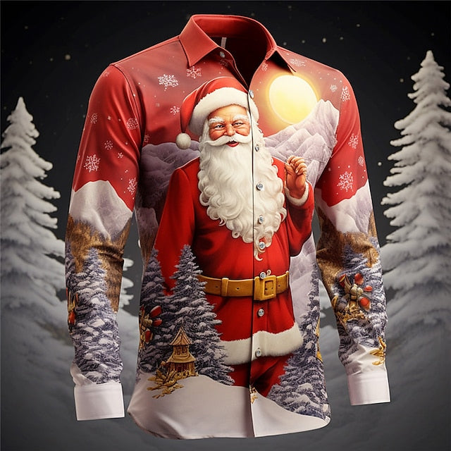 Claus - Elegant Christmas Shirt-15553985413493-Nancy & Mae Savannah