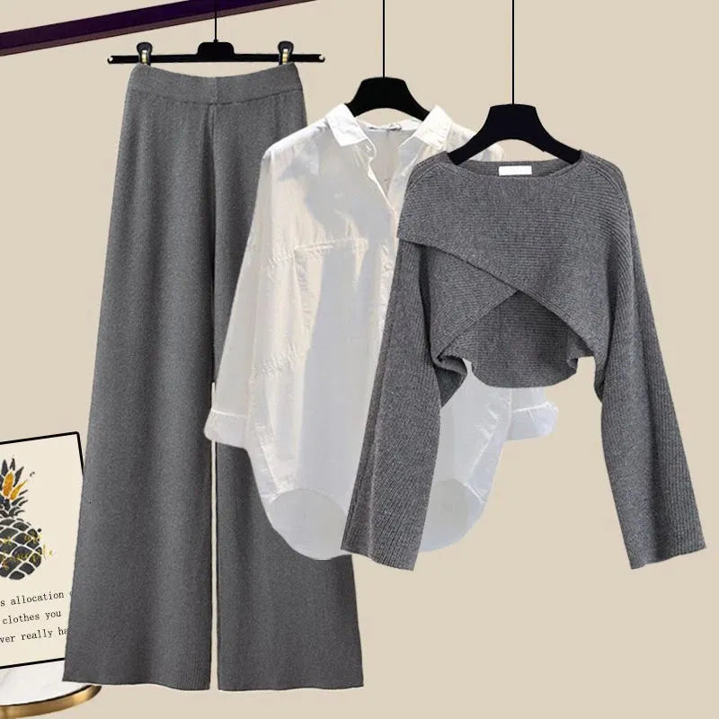 Clea - Comfy Set in Three Parts with Long Sleeves-15553173750133-Mirella Fiore