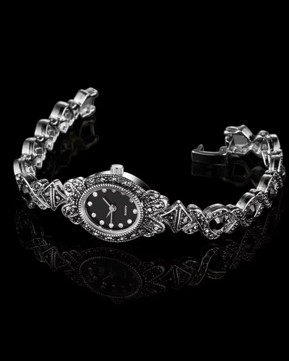 Clessidra – Intricate scrollwork bracelet – Vintage watch-15233936949621-Nancy & Mae Savannah
