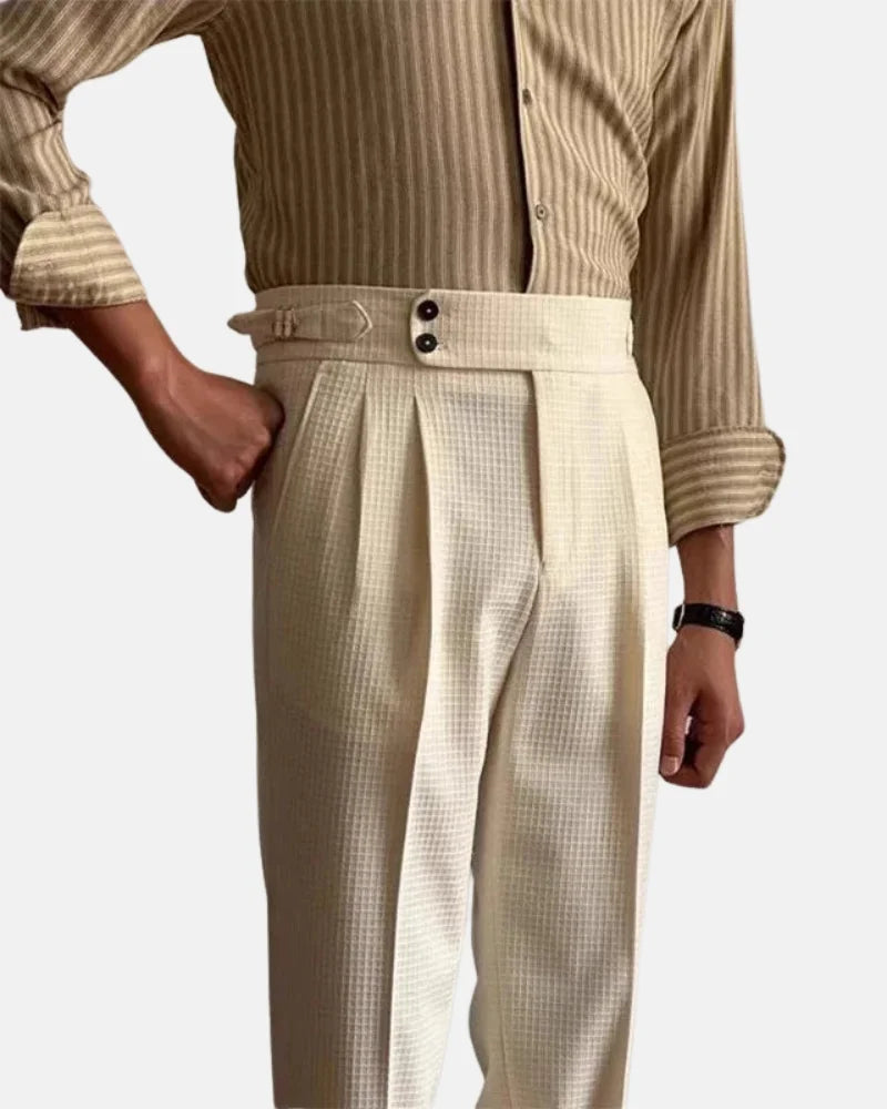 Columbus Jacquard Pants-15553365311861-Mirella Fiore