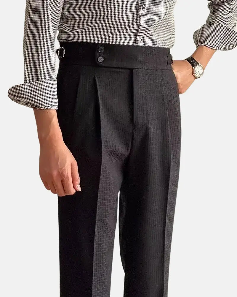 Columbus Jacquard Pants-15553365311861-Mirella Fiore