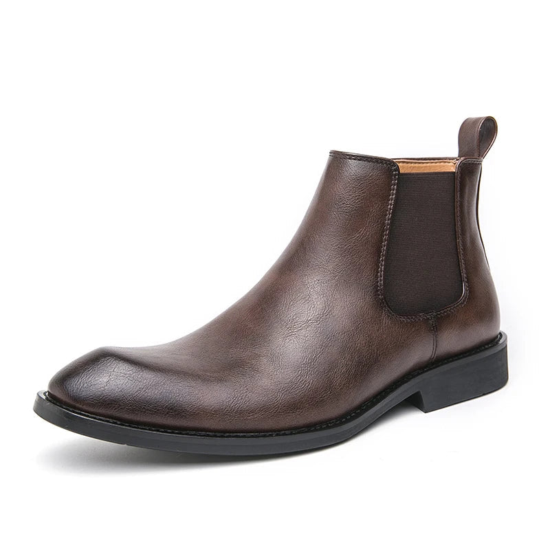 Cooper - Leather Chelsea Boots with Zipper-15550770020725-Nancy & Mae Savannah