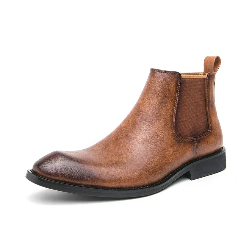 Cooper - Leather Chelsea Boots with Zipper-15550770020725-Nancy & Mae Savannah