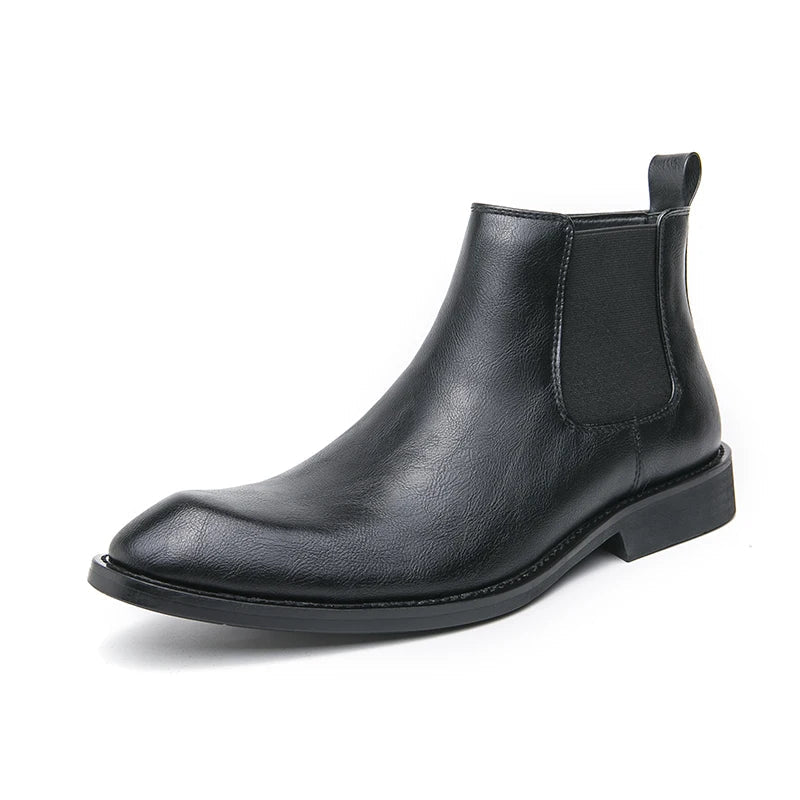 Cooper - Leather Chelsea Boots with Zipper-15550770020725-Nancy & Mae Savannah
