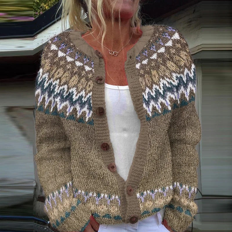 Cora - Vintage Icelandic Cardigan-15531113841013-Mirella Fiore