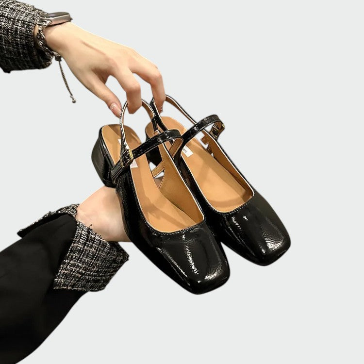 Coraline - Square Tip Mary Jane Shoes-15519662047605-Nancy & Mae Savannah