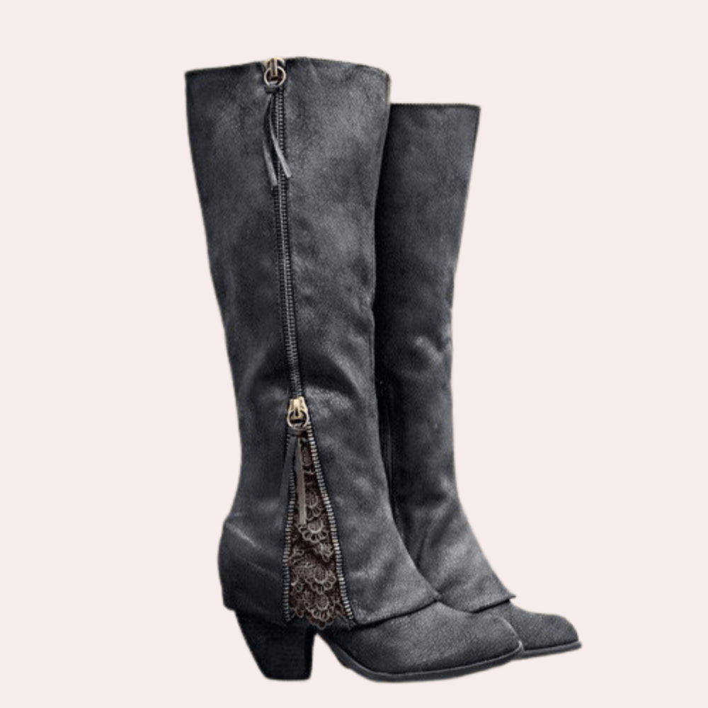 Cressida - Lace Rider Boots-15544869126517-Mirella Fiore