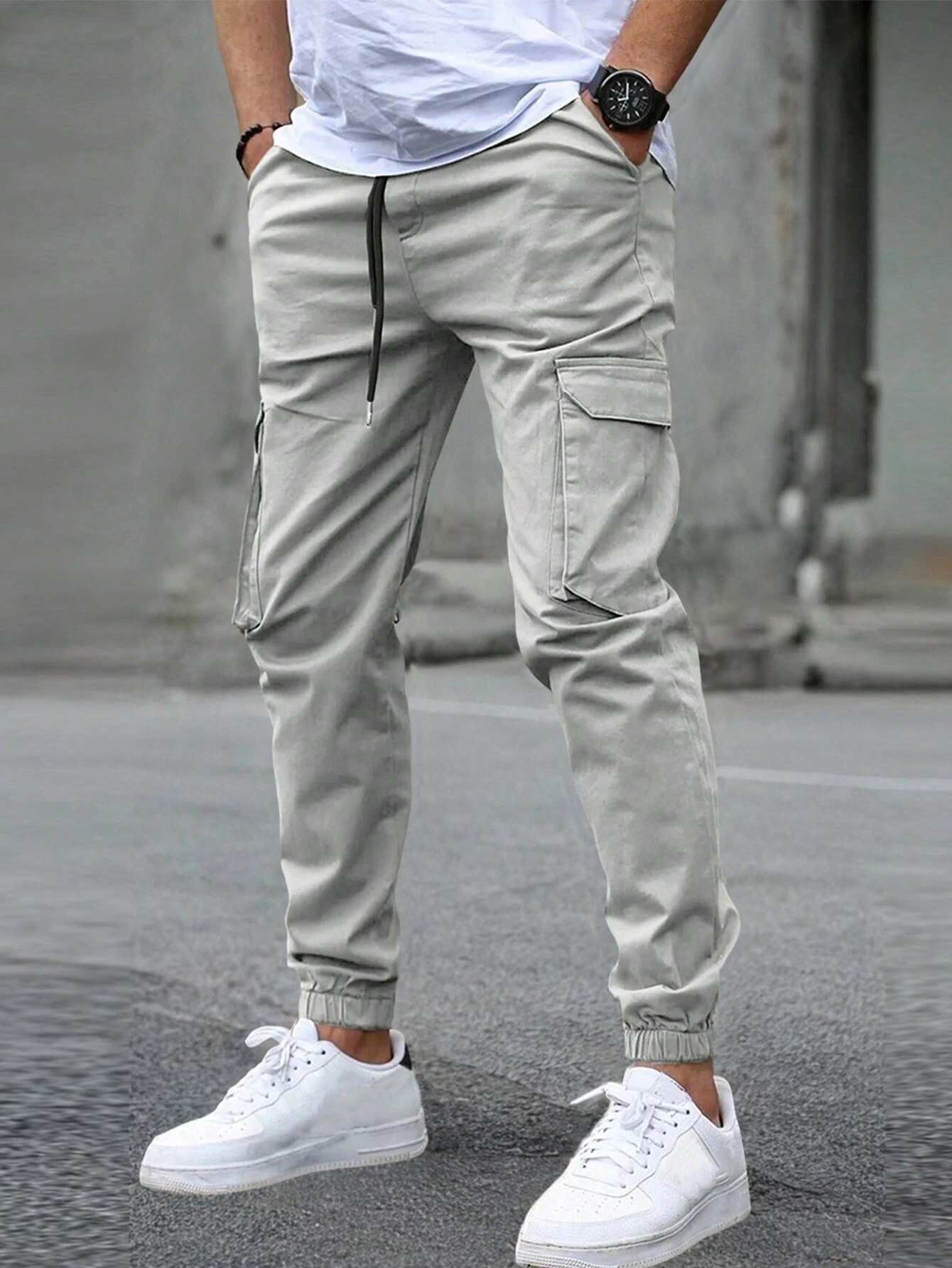 DAVID | MEN'S CARGO JOGGER TROUSERS-15553363673461-Mirella Fiore