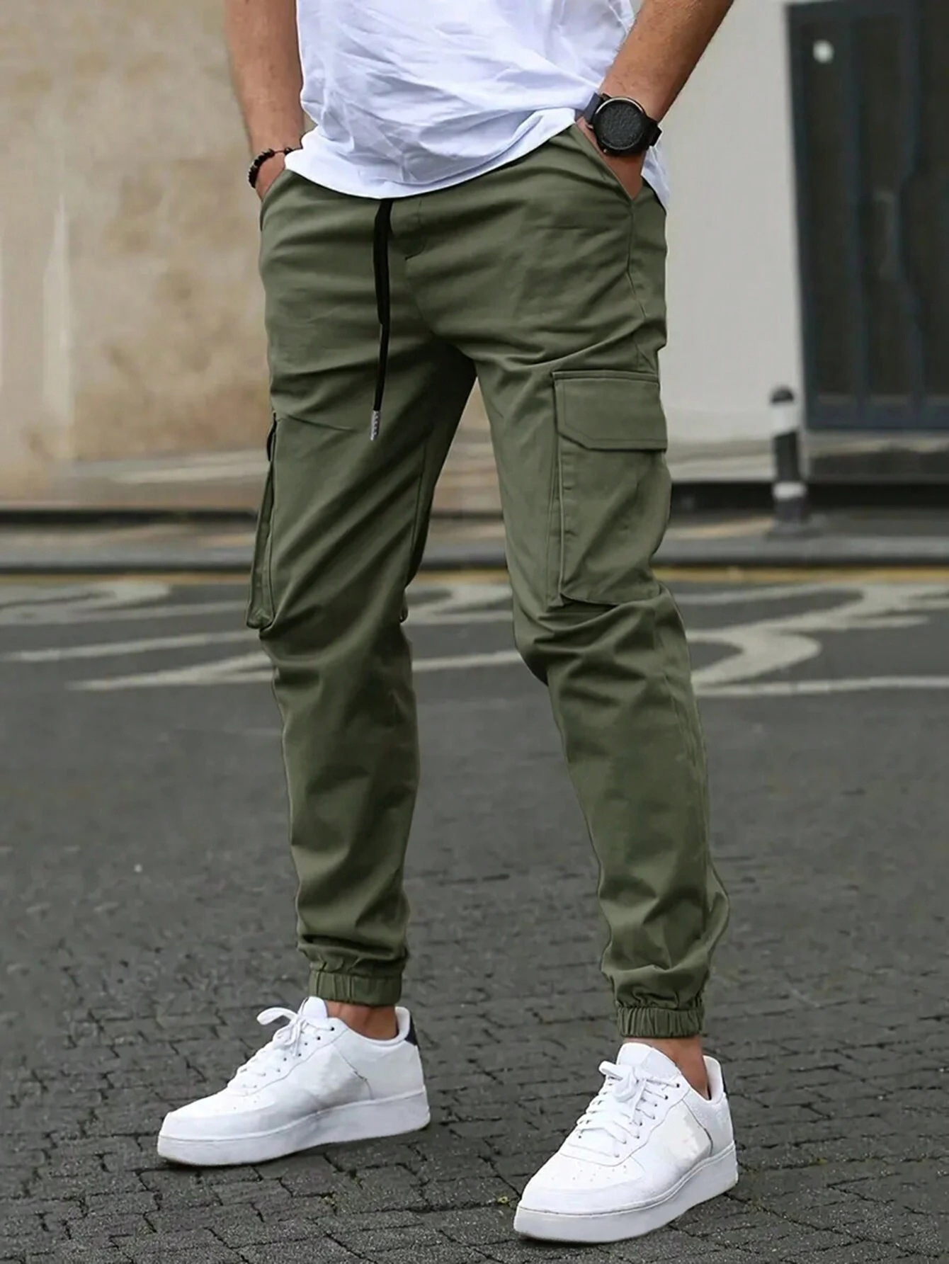 DAVID | MEN'S CARGO JOGGER TROUSERS-15553363673461-Mirella Fiore