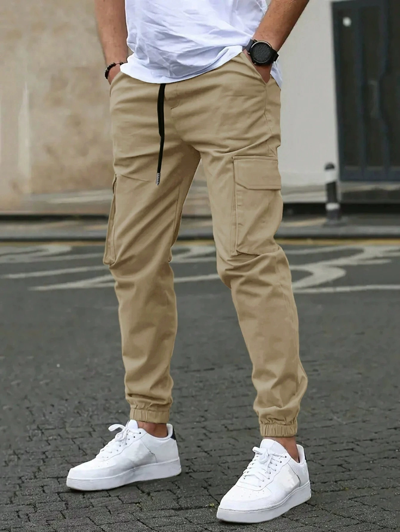 DAVID | MEN'S CARGO JOGGER TROUSERS-15553363673461-Mirella Fiore