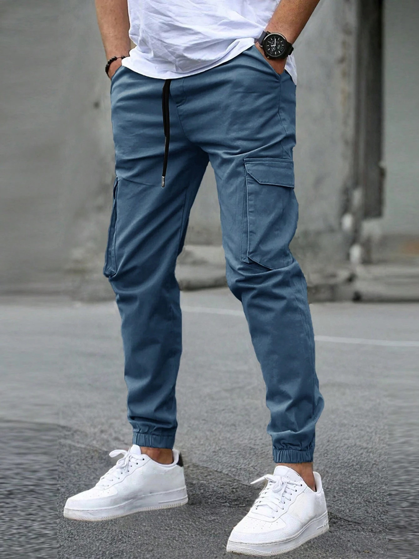 DAVID | MEN'S CARGO JOGGER TROUSERS-15553363673461-Mirella Fiore