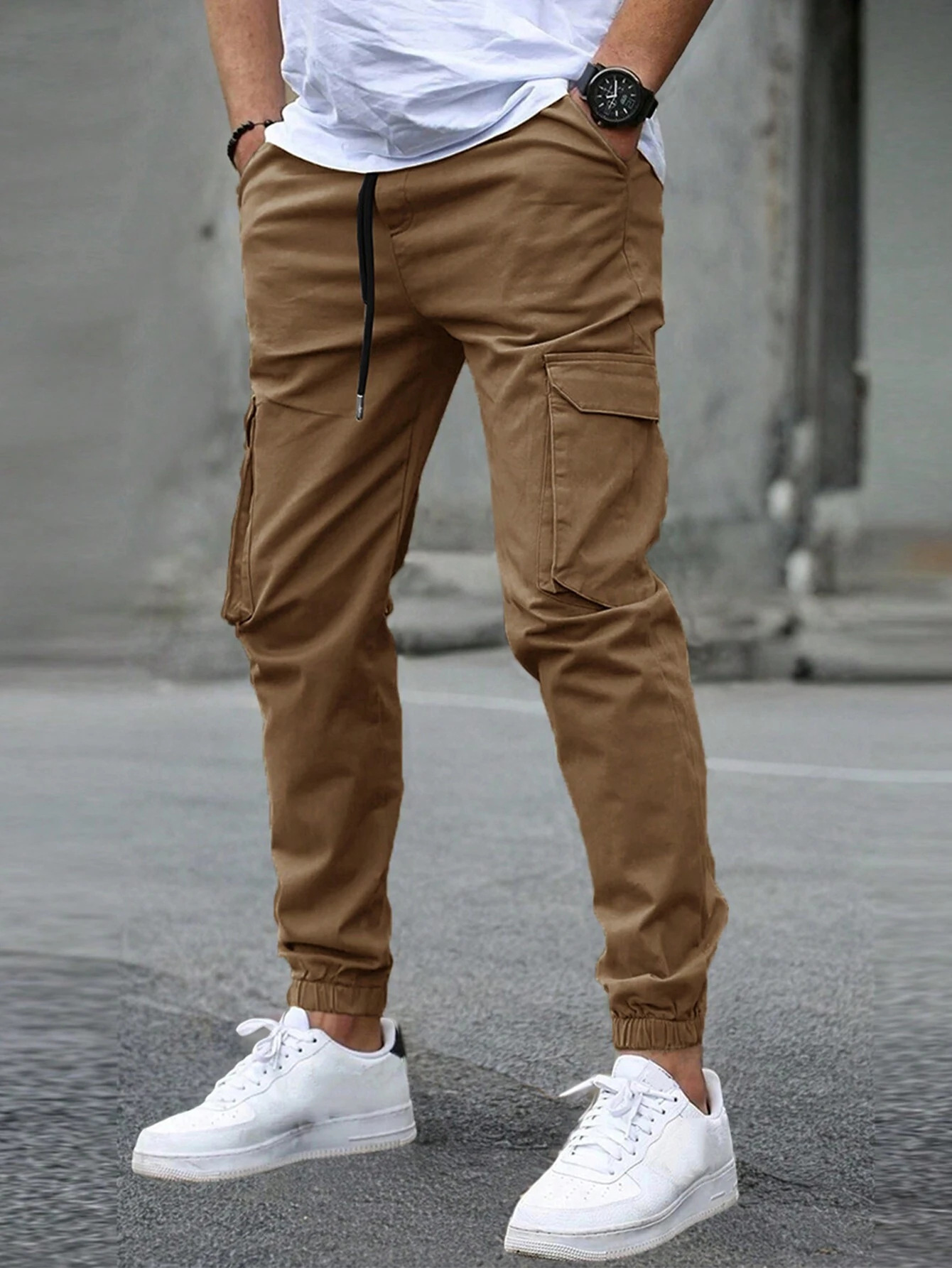 DAVID | MEN'S CARGO JOGGER TROUSERS-15553363673461-Mirella Fiore