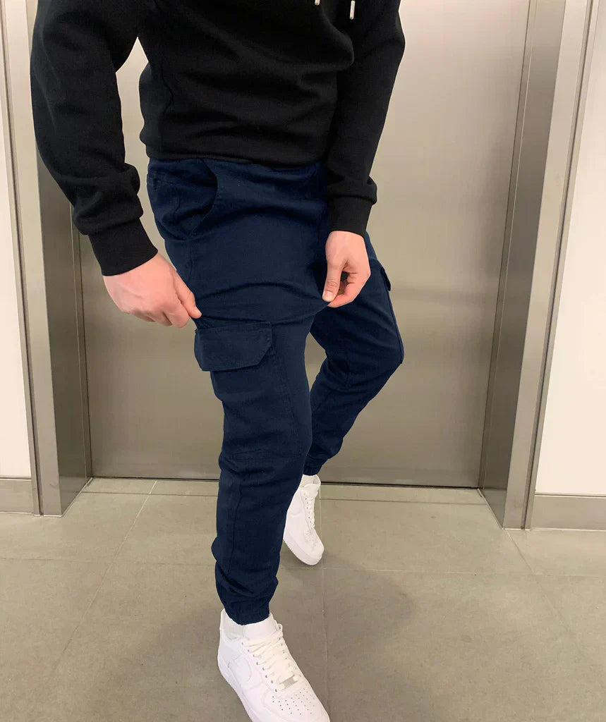 DAVID | MEN'S CARGO JOGGER TROUSERS-15553363673461-Mirella Fiore