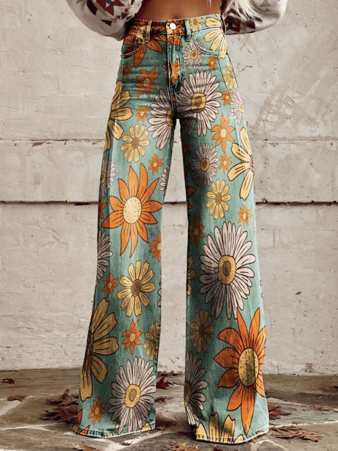 Daisy - Festival Bloom Wide-Leg pants-15531073667445-Mirella Fiore