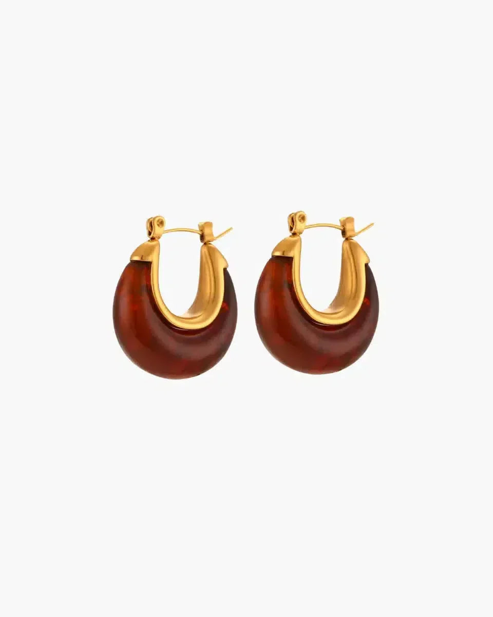 Daliana – Bold burgundy – Acrylic earrings-15227778531701-Nancy & Mae Savannah