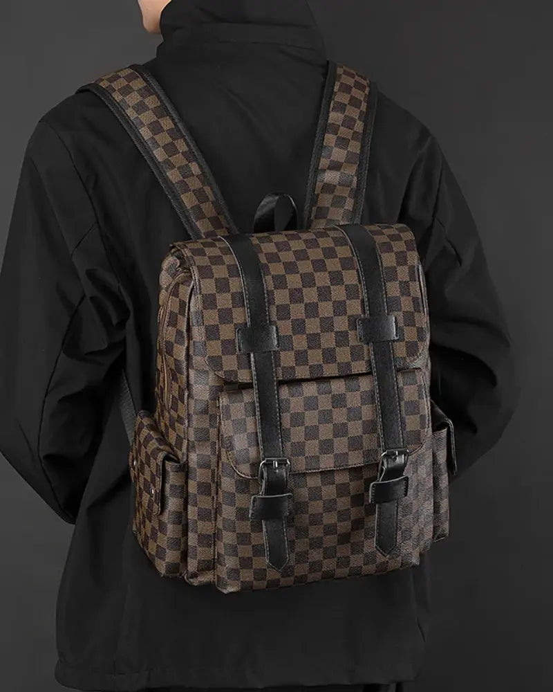 Damier Checkered Backpack-15553365279093-Mirella Fiore