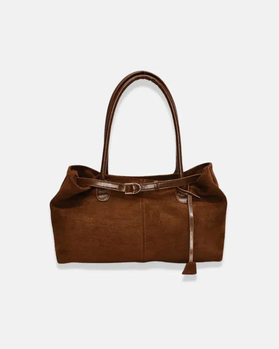 Damon – Autumn elegance – Suede tote bag-15133582262645-Mirella Fiore