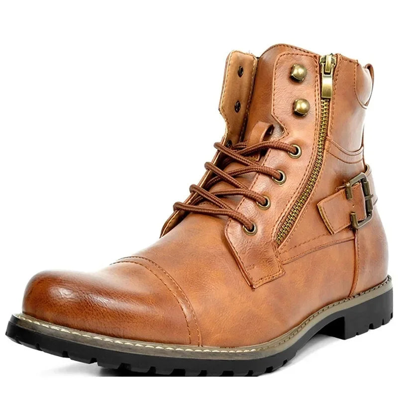 Damon - Leather Lace-Up Boots-15550770512245-Nancy & Mae Savannah