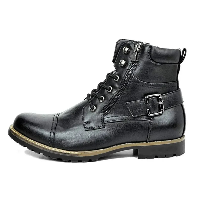 Damon - Leather Lace-Up Boots-15550770512245-Nancy & Mae Savannah