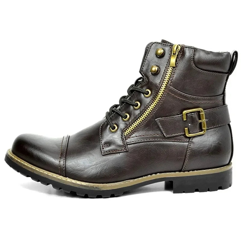 Damon - Leather Lace-Up Boots-15550770512245-Nancy & Mae Savannah