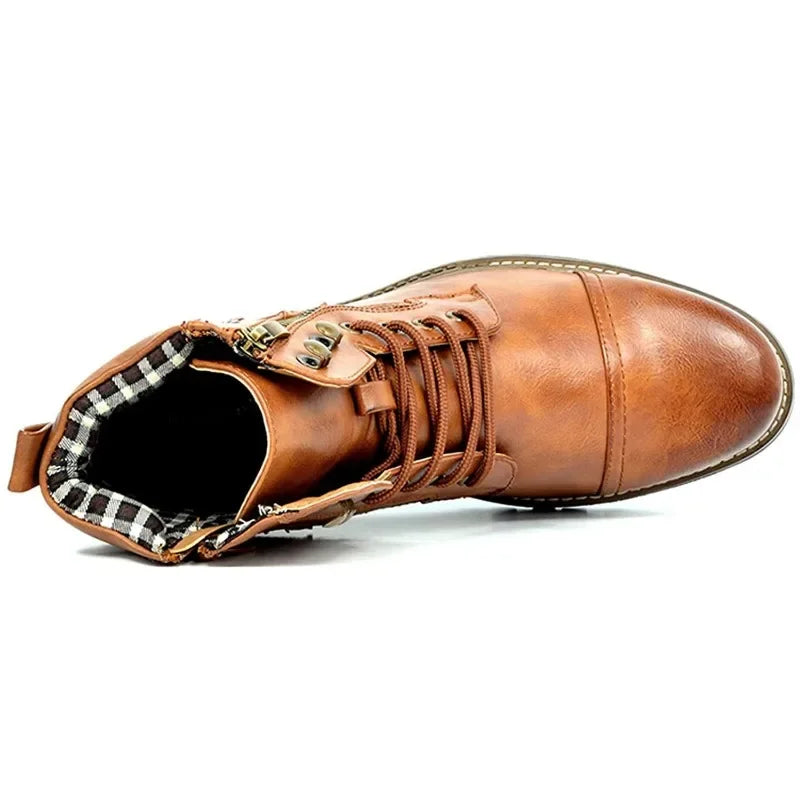 Damon - Leather Lace-Up Boots-15550770512245-Nancy & Mae Savannah